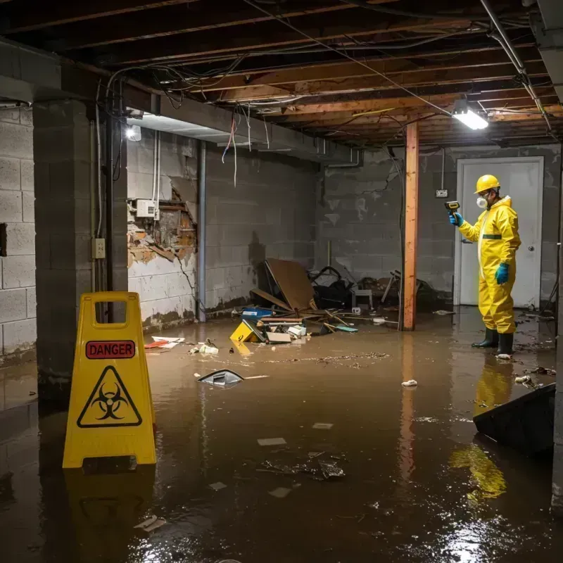 Flooded Basement Electrical Hazard in Elk Grove Village, IL Property